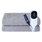 12V Car Electric Blanket 150x120cm 4 Heat Settings & Smart Timer Fast Heating Heated Travel Throw Portable Machine Washable Warming Pad for Car Truck RV Camping