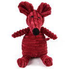 Corduroy Plush Squeaky Dog Toy – Animal Designs