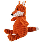 Corduroy Plush Squeaky Dog Toy – Animal Designs
