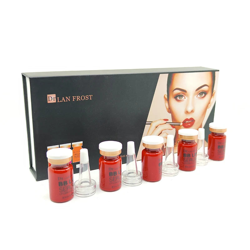 Korea 8ml BB Lips Cream Serum Starter Kit Persistent Colorfast Lip Gloss Pigment Moisturizing Lip Skin Care Treatment