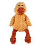 Corduroy Plush Squeaky Dog Toy – Animal Designs