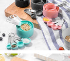 8pcs Measuring Cups Spoons Set Stackable Nesting Measure Cups