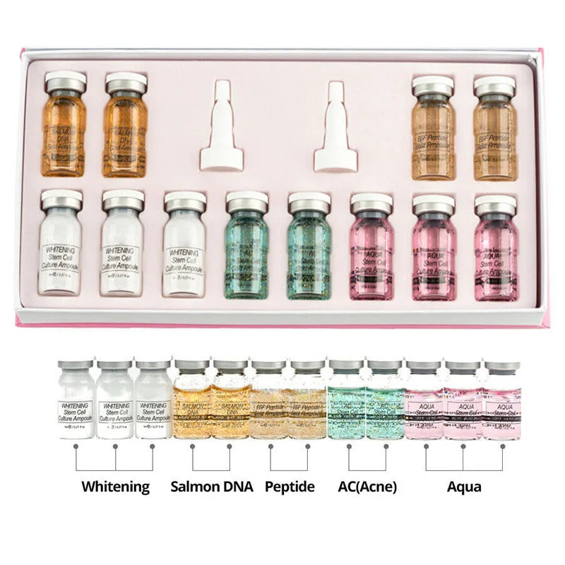 8ml BB Cream Serum Ampoule Starter mix Kit with add foundation with niacinamide/peptide for effective brightening anti-agin