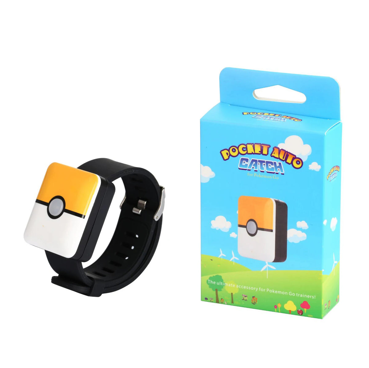 Catch Bracelet for Pokemon Go Plus Bluetooth Rechargeable Square Bracelet Wristband for Android IOS