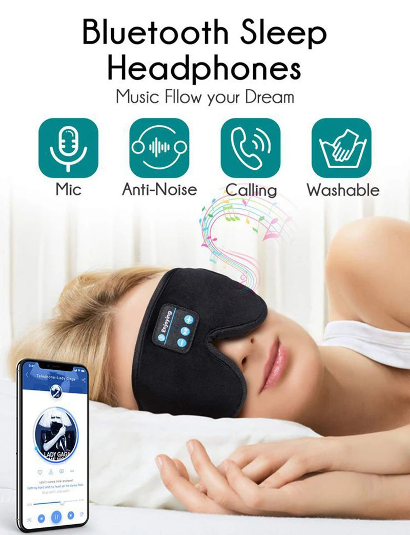 Bluetooth Sleep Headphones Eye Mask