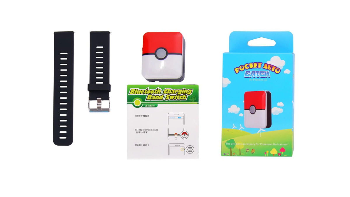 Catch Bracelet for Pokemon Go Plus Bluetooth Rechargeable Square Bracelet Wristband for Android IOS