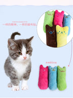 Catnip Plush Chew Toy with Sound for Cats