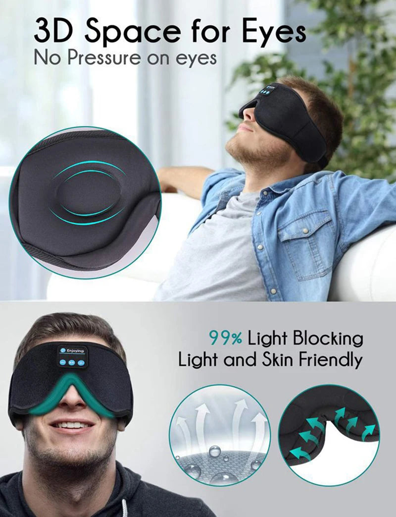 Bluetooth Sleep Headphones Eye Mask
