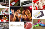 12 Inch Christmas Crackers Set of 6pcs, Christmas poppers, Christmas crackers with snap and prizes for adults
