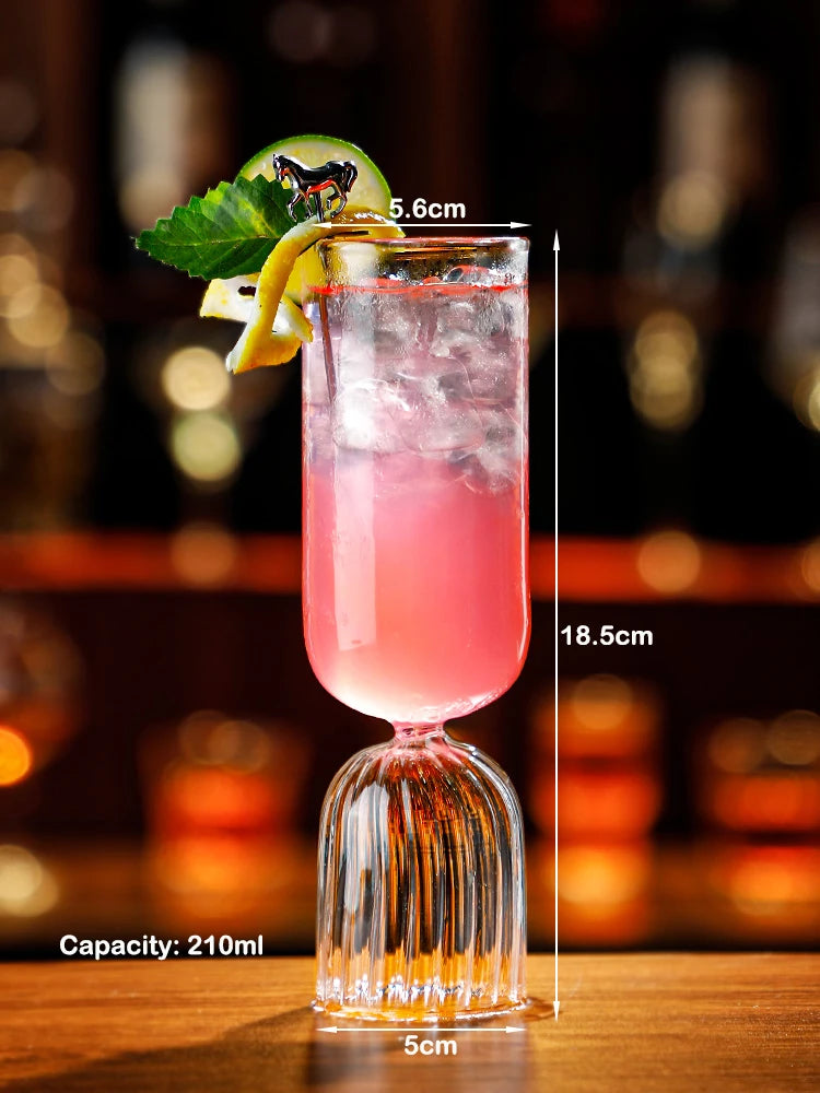 Creative Cocktail Glass - Porcupine Fish/Swan/Rose/Octopus/Bird Design Cocktail Glass, Novelty Drink Cup for KTV Bar Night Party