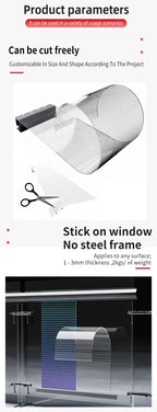 Flexible LED Screen Transparent Glass Display Film High Definition Window Advertising LED Signage for Retail Shops