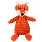 Corduroy Plush Squeaky Dog Toy – Animal Designs