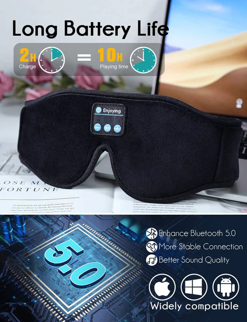 Bluetooth Sleep Headphones Eye Mask