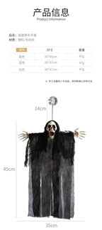 Halloween Hanging Ghost New Secret Room Haunted House Bar Decoration Props Horror Ghost Face Skull Hanging Ghost Pendant Wholesale