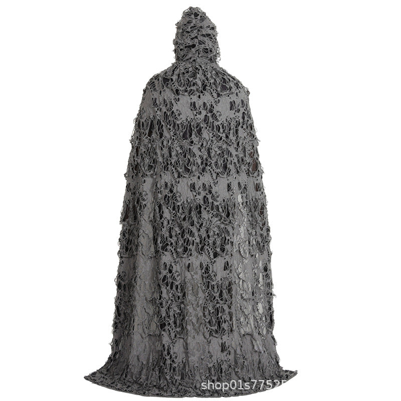 Cross-Border Halloween Cloak for Adults and Children Hooded Cloak Halloween Rag Clothes Party Death Game Dress up