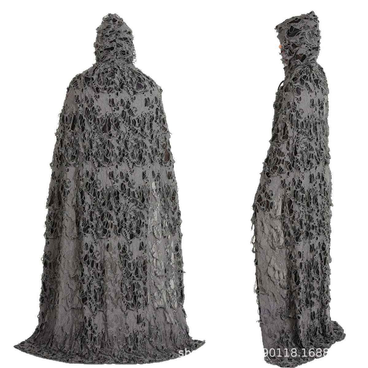 Cross-Border Halloween Cloak for Adults and Children Hooded Cloak Halloween Rag Clothes Party Death Game Dress up