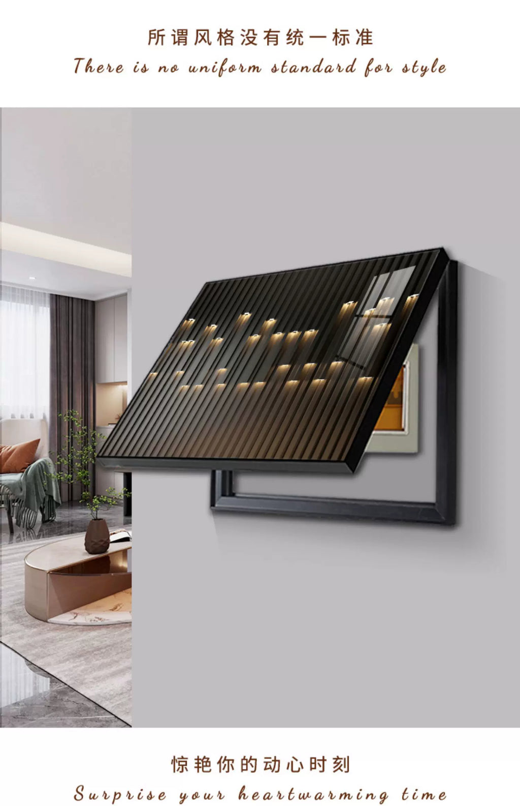 Modern Luxury Electric Meter Box Decorative Painting Abstract Hanging Painting 2024 New Distribution Box Switch Box Electric Met