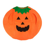 Halloween Pumpkin Costume Children's Day Activity Fruit Performance Clothes Cute Pumpkin Hat Party Decoration Candy Bag