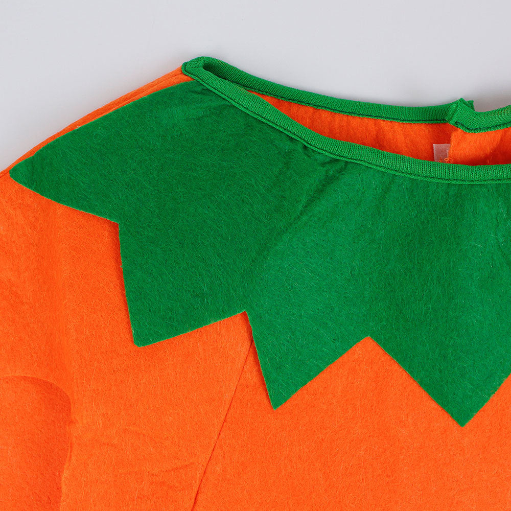 Halloween Pumpkin Costume Children's Day Activity Fruit Performance Clothes Cute Pumpkin Hat Party Decoration Candy Bag