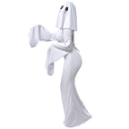 Halloween New Ghost Mother Cos Dress Lady Apricot Same Style Sexy Backless dress Stage Performance Dress for Women