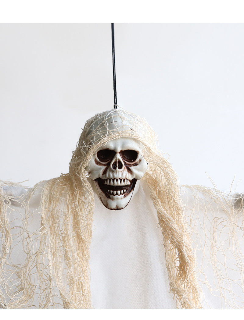 Halloween Hanging Ghost New Secret Room Haunted House Bar Decoration Props Horror Ghost Face Skull Hanging Ghost Pendant Wholesale