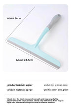 3-in-1 Silicone Squeegee, Multi-Purpose Water Blade for Bathroom, Window, Mirror, Countertop, Glass Cleaning Tool