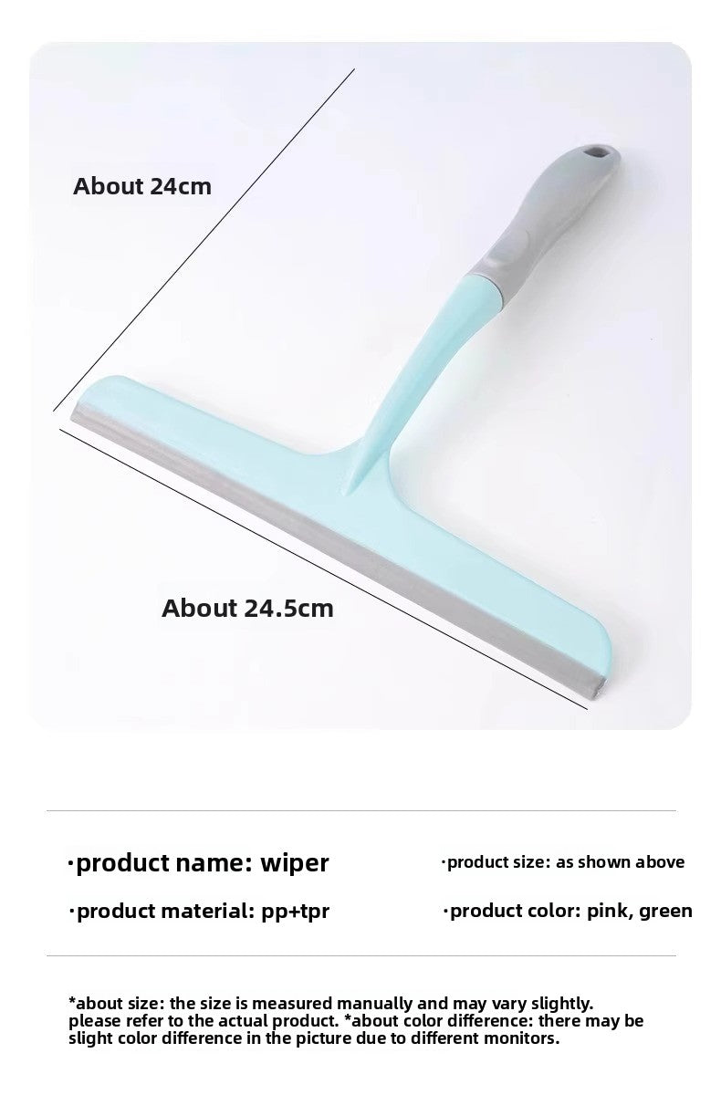 3-in-1 Silicone Squeegee, Multi-Purpose Water Blade for Bathroom, Window, Mirror, Countertop, Glass Cleaning Tool