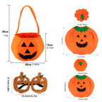 Halloween Pumpkin Costume Children's Day Activity Fruit Performance Clothes Cute Pumpkin Hat Party Decoration Candy Bag