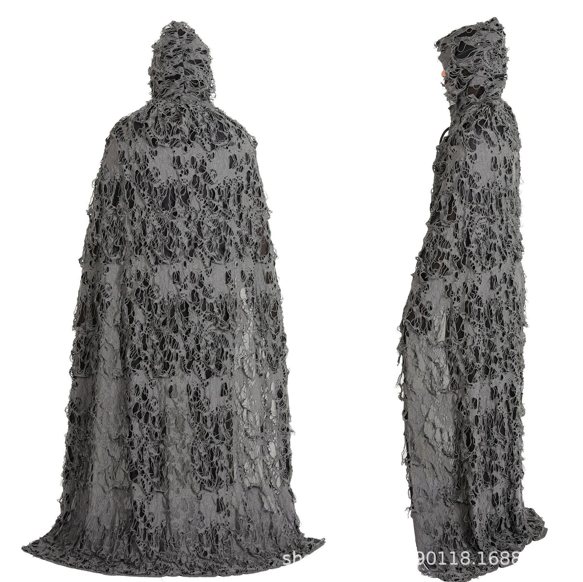Cross-Border Halloween Cloak for Adults and Children Hooded Cloak Halloween Rag Clothes Party Death Game Dress up