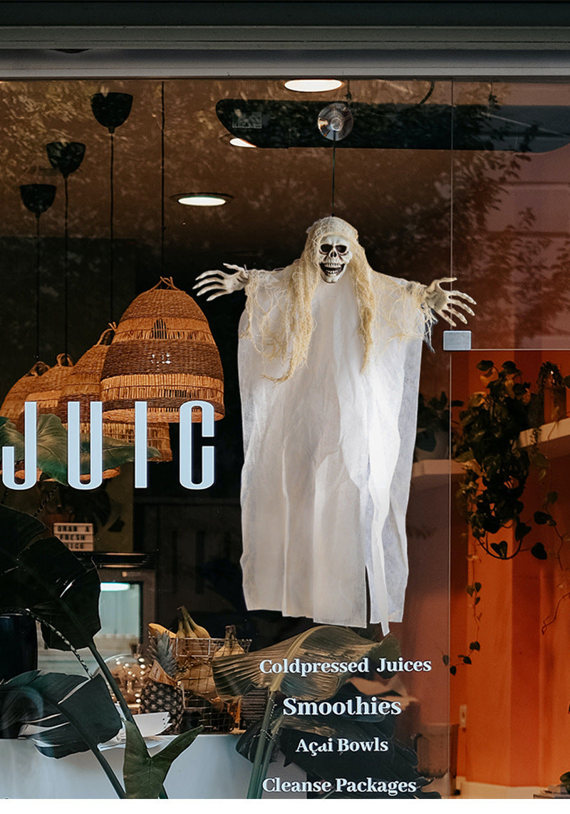Halloween Hanging Ghost New Secret Room Haunted House Bar Decoration Props Horror Ghost Face Skull Hanging Ghost Pendant Wholesale