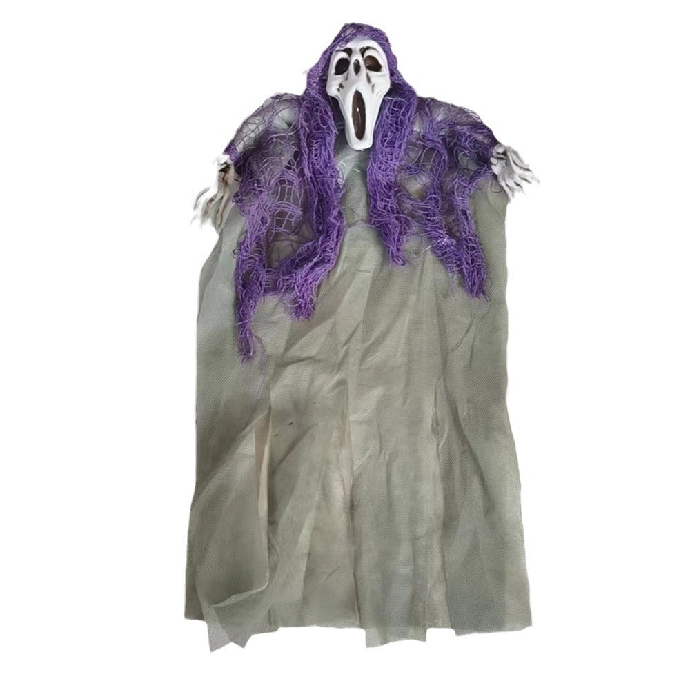 Halloween Hanging Ghost New Secret Room Haunted House Bar Decoration Props Horror Ghost Face Skull Hanging Ghost Pendant Wholesale
