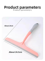 3-in-1 Silicone Squeegee, Multi-Purpose Water Blade for Bathroom, Window, Mirror, Countertop, Glass Cleaning Tool