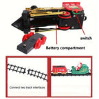 New Electric Train Set Mini Santa Claus Rail Car Toy Creative Decoration Christmas Tree Train Gift Children's Gifts