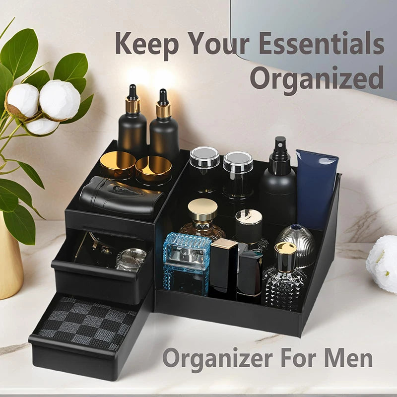 Bathroom Countertop Organizer With Drawers Cologne Organizer For Men