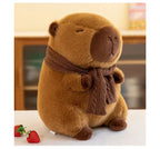 25-30CM Hot Plush Stuffed Doll Cute Scarf Pufferfish Plush Kawaii Animal Toy Children's Birthday Gift Capybara Doll Kids Toys