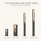 IP65 Waterproof Outdoor Garden Lawn Light Stainless Steel Mountain Path Lamp 38/65/180/280cm Bollard Light for Villa Yard Decora