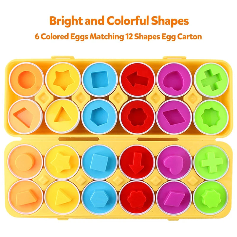 Montessori Learning Education Toys Matching Smart  Eggs Toy Game