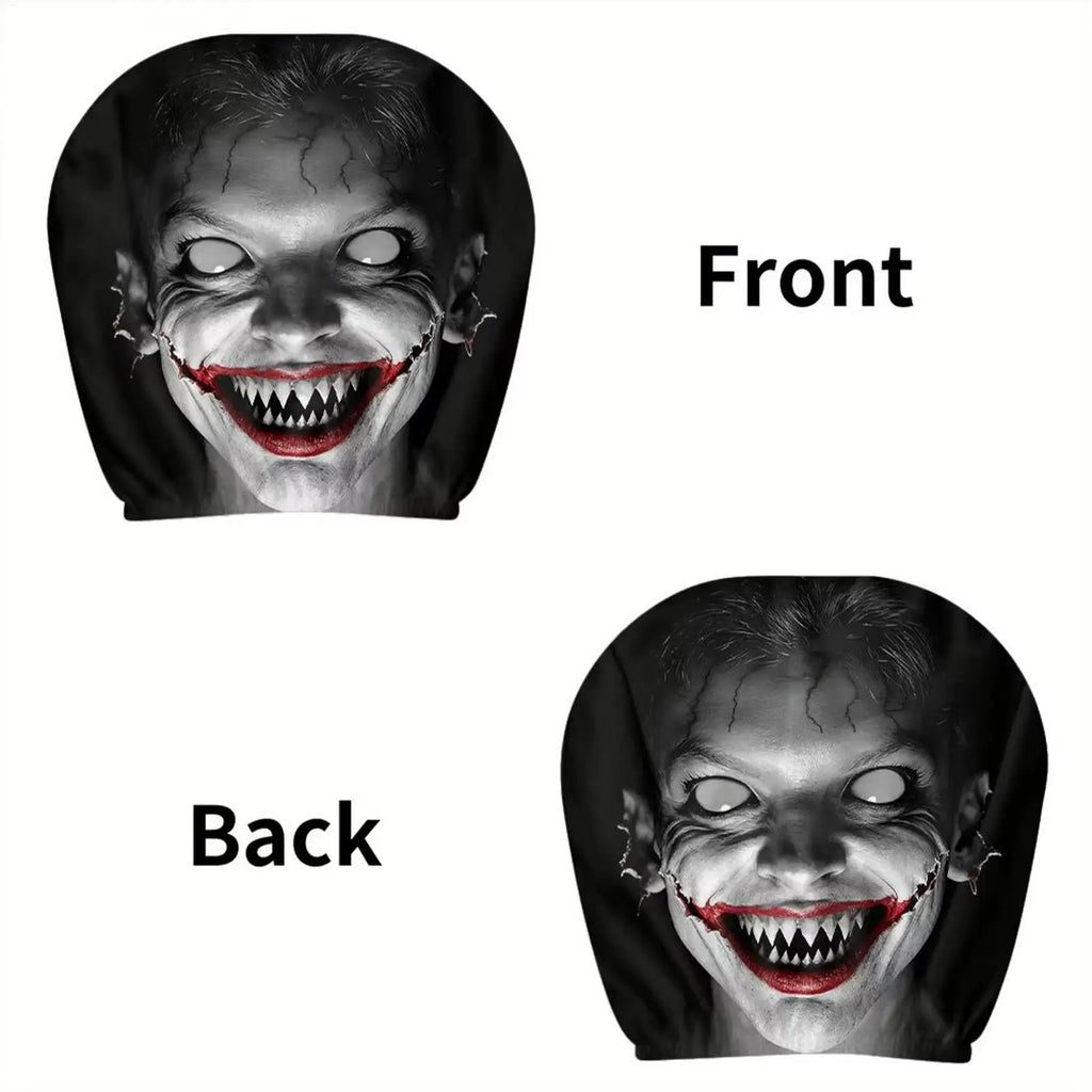 NEW Head Rest Cover For Car Universal Spooky Soft Funny Case Decor Car Headrest Covers For Daily Commuting Trip Home Trick Party