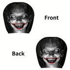 NEW Head Rest Cover For Car Universal Spooky Soft Funny Case Decor Car Headrest Covers For Daily Commuting Trip Home Trick Party