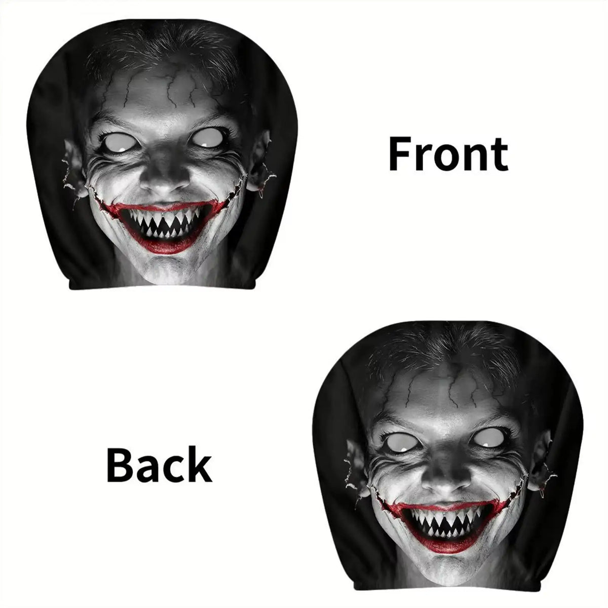 NEW Head Rest Cover For Car Universal Spooky Soft Funny Case Decor Car Headrest Covers For Daily Commuting Trip Home Trick Party