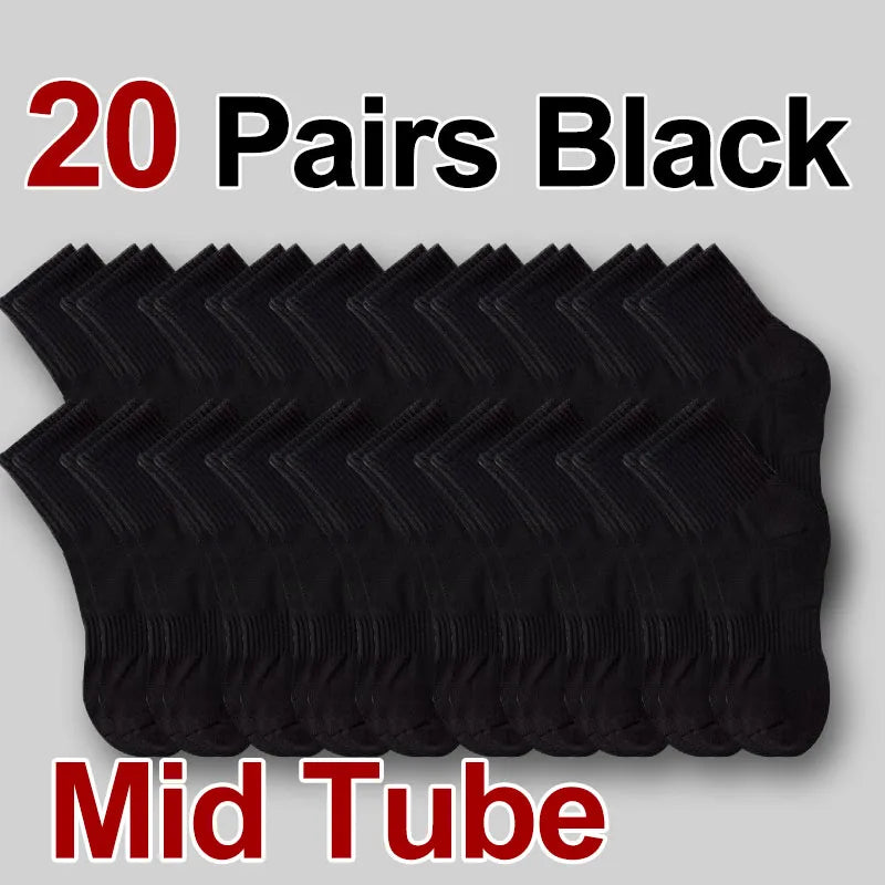Plain Sports Socks — 5, 10 or 20 Pairs