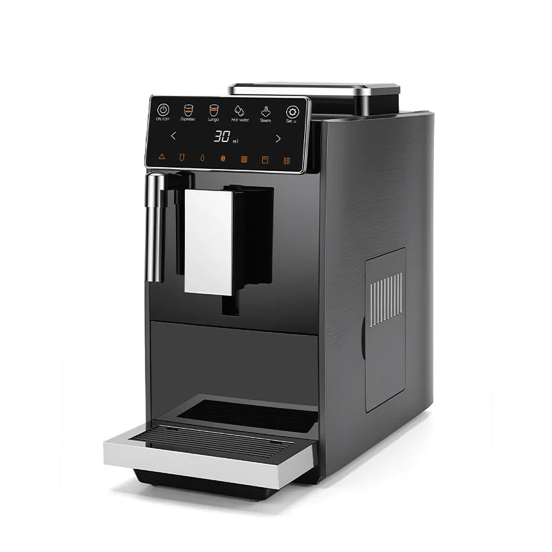 Automatic Espresso Machine with Smart Color Screen, Built-in Grinder & Steam Wand, 20Bar Pressure Coffee Maker for Home, Cappucc