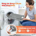 Washable Electric Heating Foot Pad Feet Warmer Household Soft Plush Thermal Heating Blanket Foot Warming Mat Home Office Bedroom