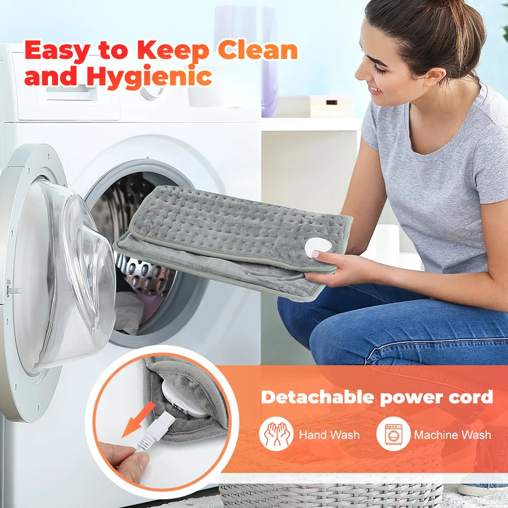 Washable Electric Heating Foot Pad Feet Warmer Household Soft Plush Thermal Heating Blanket Foot Warming Mat Home Office Bedroom