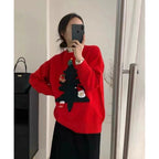 Women's Knitted Christmas Jumper – One Size
