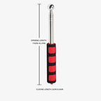 Self Defense Stick Retractable, Hollowing Drum Detection Hammer, Red