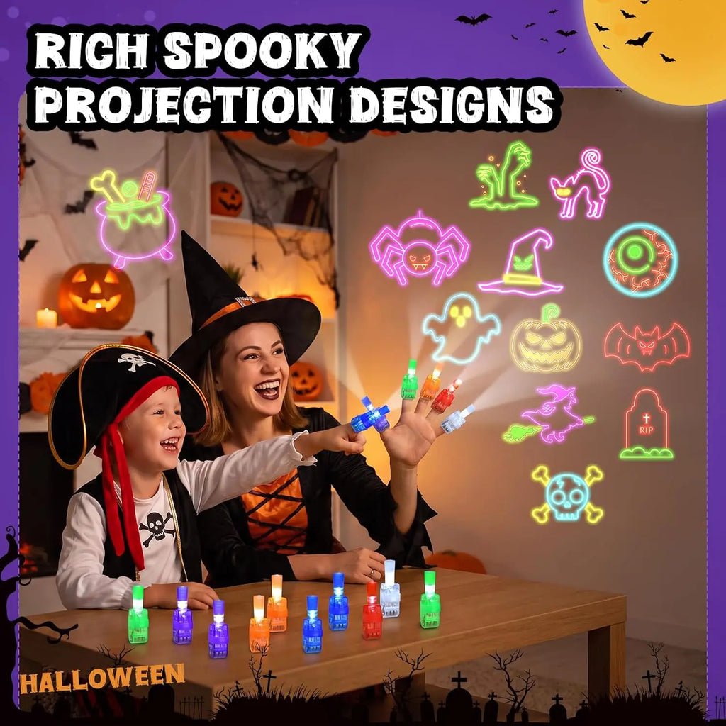 None Halloween Finger Lights Toys Bright lights Halloween Party Favors Toys Halloween Goodie Bag Fillers Trick or Treat Toys