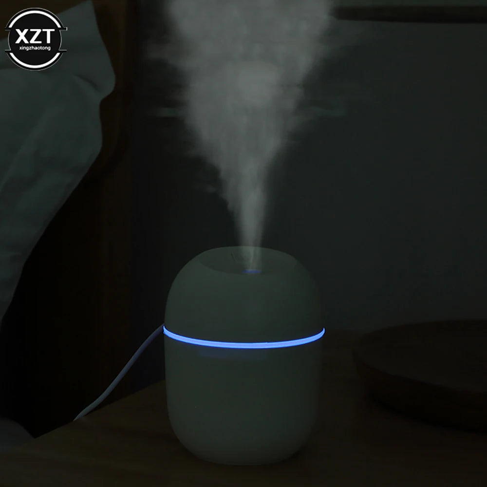 220ml USB Humidifier Atomizer Aroma mist Oil Diffuser Mute Air Humidifier with Night Lamp
