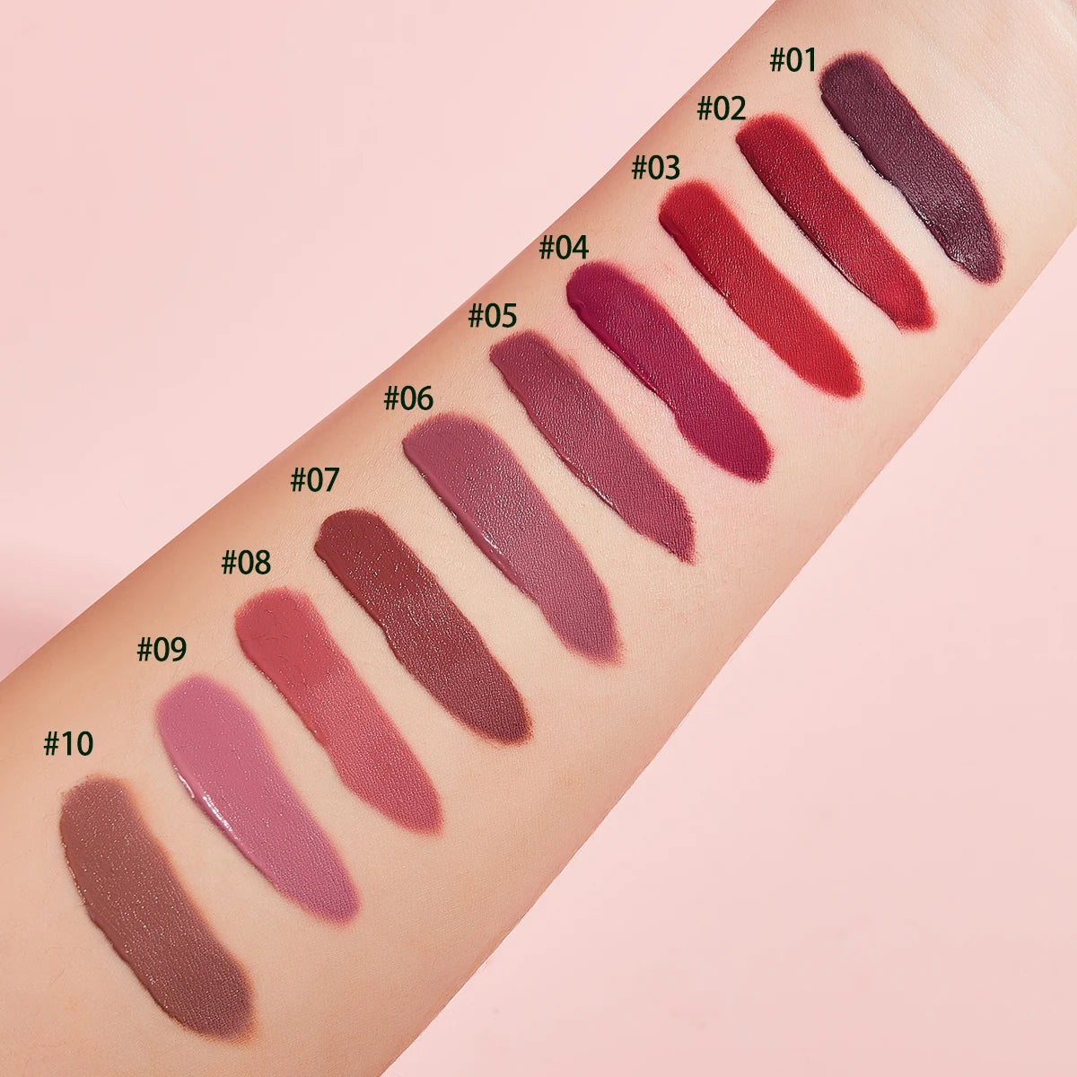12 Colors Lip Gloss Gift Set, Smooth Long Lasting Non-Transfer Lipstick Kit, Multi Nude Shades Lip Makeup for Christmas Holiday