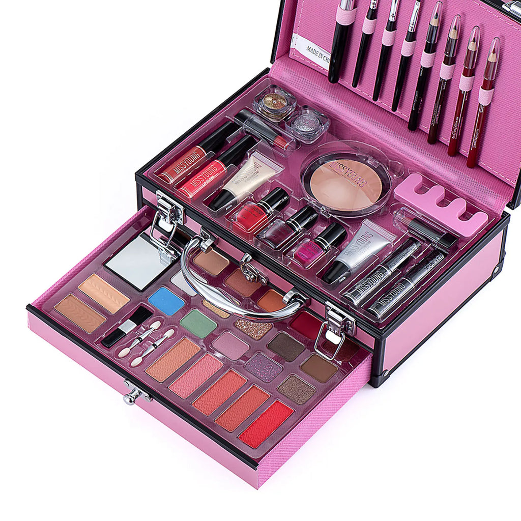 Makeup Starter Kit Professional Make Up Sets With Transparent Case Holiday Beauty Gift Set Starter Cosmetics Full Kits For Women
